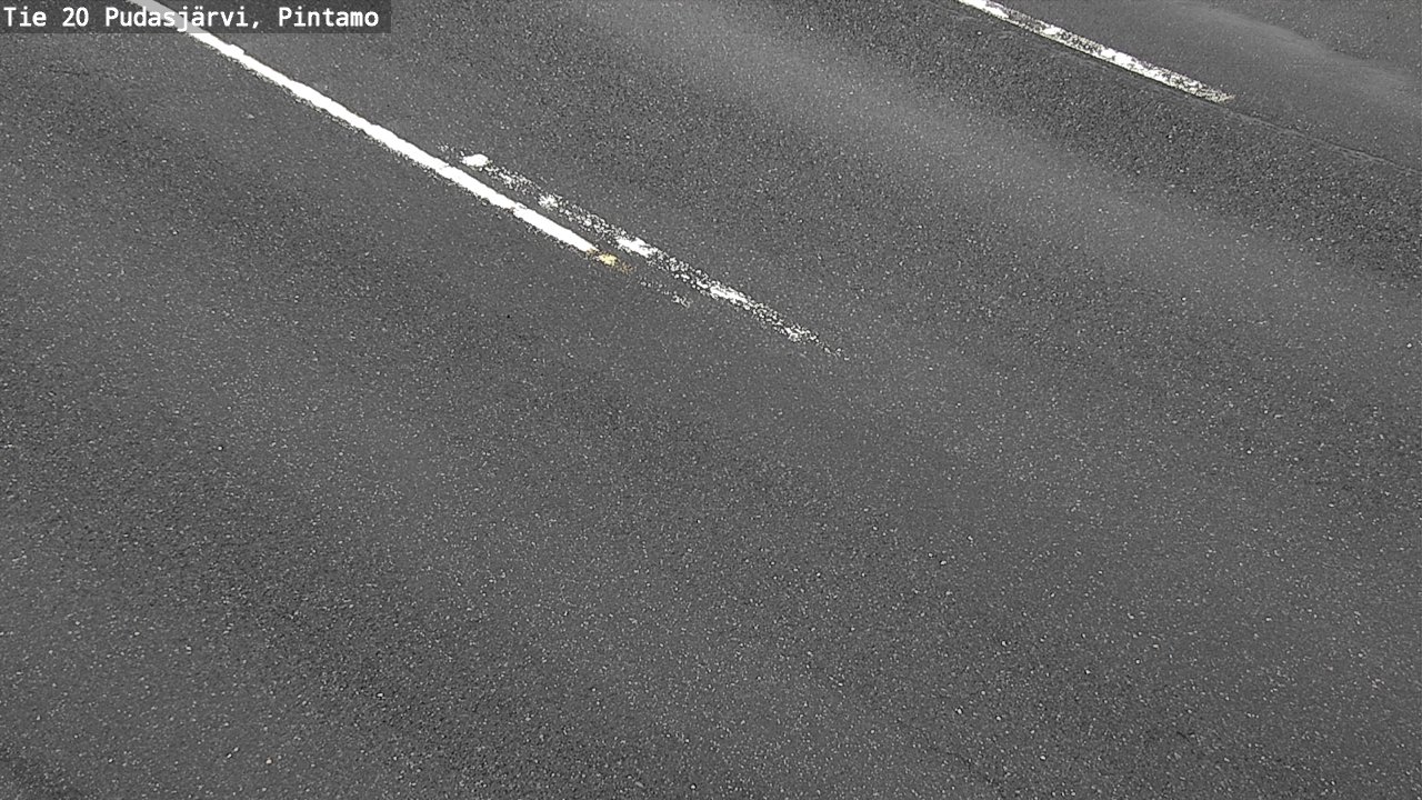 Weather Camera Image Road 20 Pudasjärvi, Pintamo, Pudasjärvi, Pohjois-Pohjanmaa