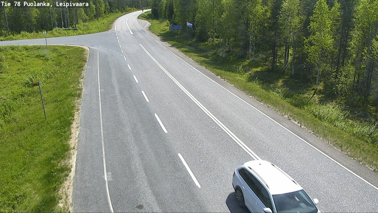 Weather Camera Image Road 78 Puolanka, Leipivaara, Puolanka, Kainuu