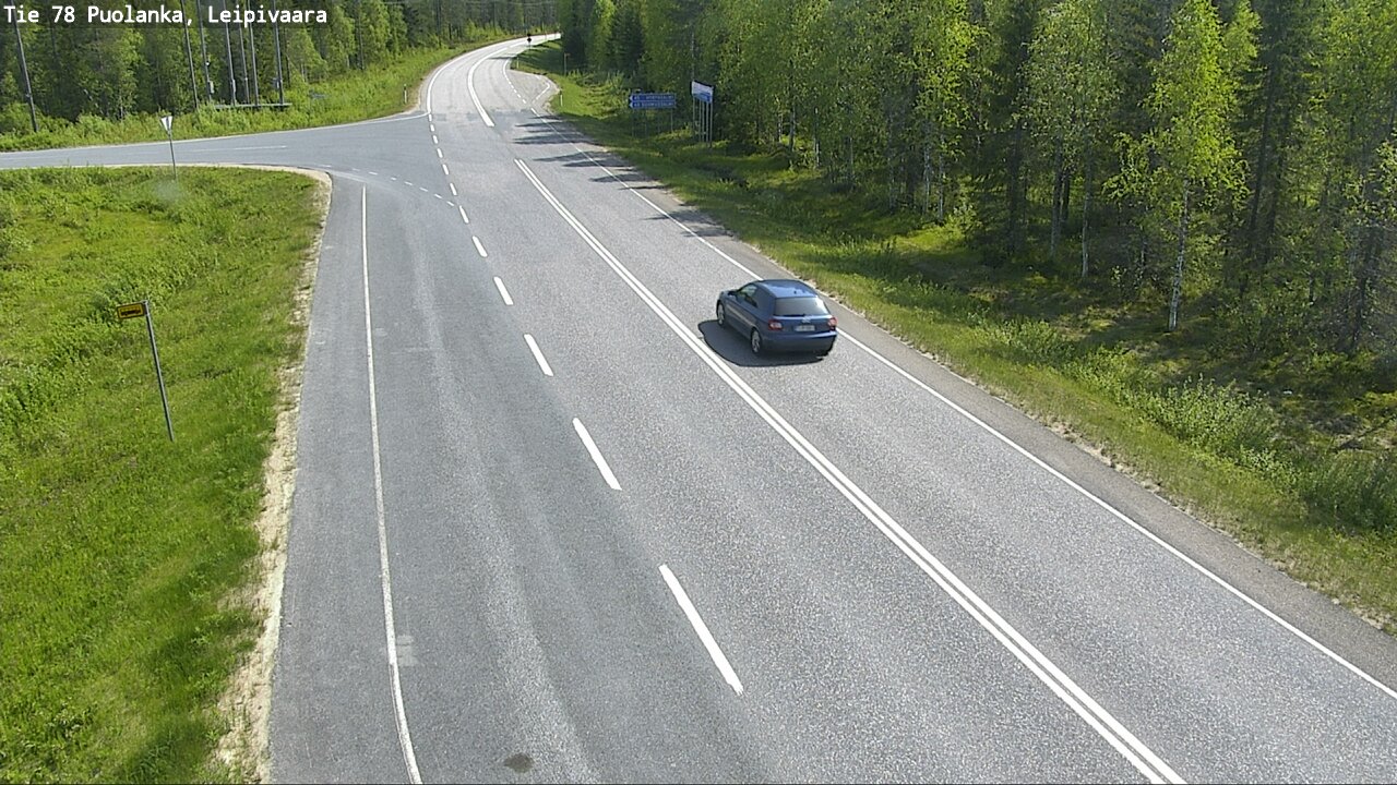 Weather Camera Image Road 78 Puolanka, Leipivaara, Puolanka, Kainuu