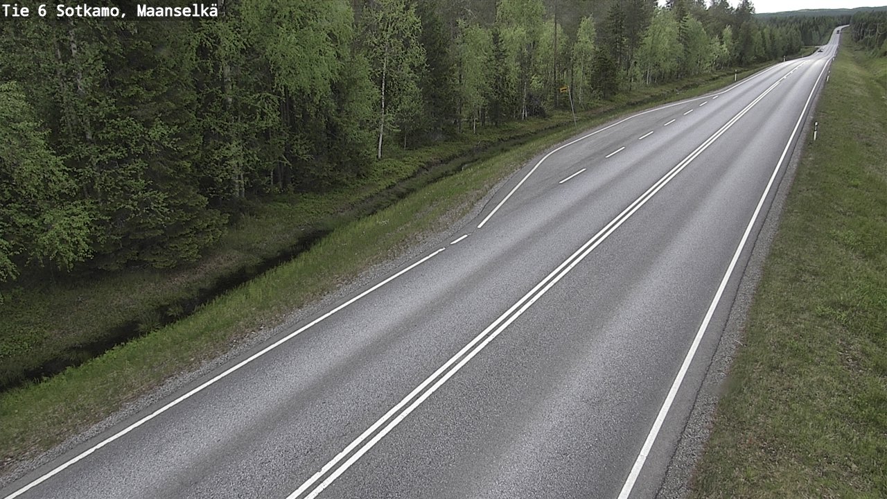 Weather Camera Image Road 6 Sotkamo, Maanselkä, Sotkamo, Kainuu