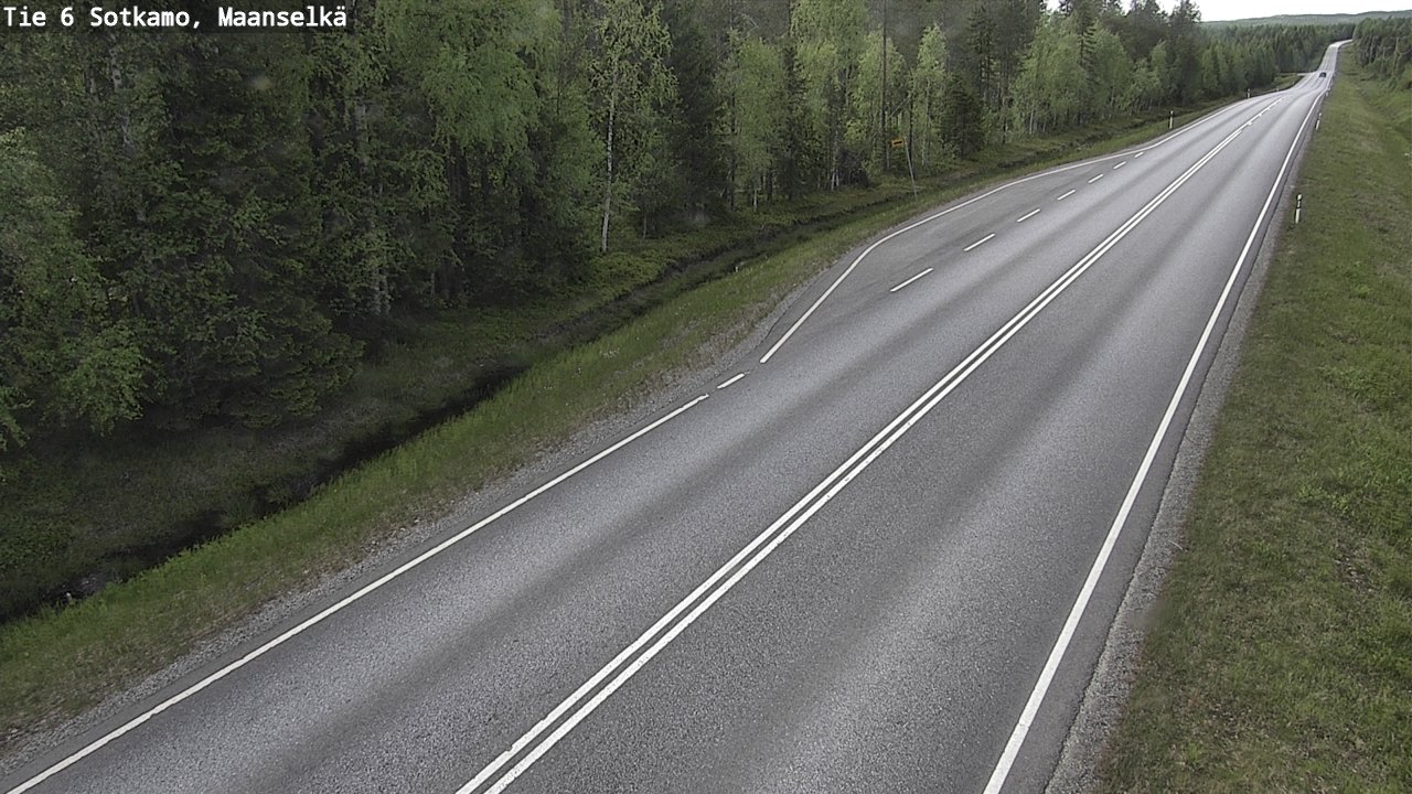 Weather Camera Image Road 6 Sotkamo, Maanselkä, Sotkamo, Kainuu