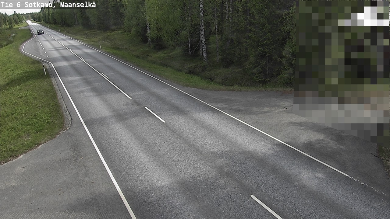 Weather Camera Image Väg 6 Sotkamo, Maanselkä, Sotkamo, Kainuu