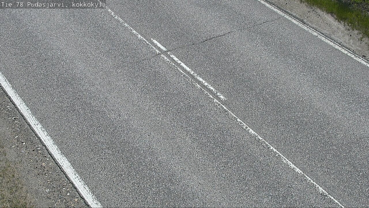 Weather Camera Image Väg 78 Pudasjärvi, Kokkokylä, Pudasjärvi, Pohjois-Pohjanmaa