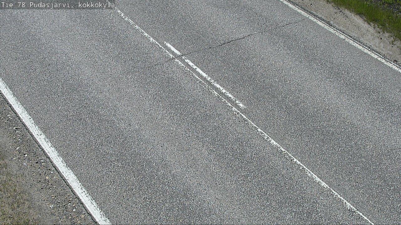 Weather Camera Image Road 78 Pudasjärvi, Kokkokylä, Pudasjärvi, Pohjois-Pohjanmaa