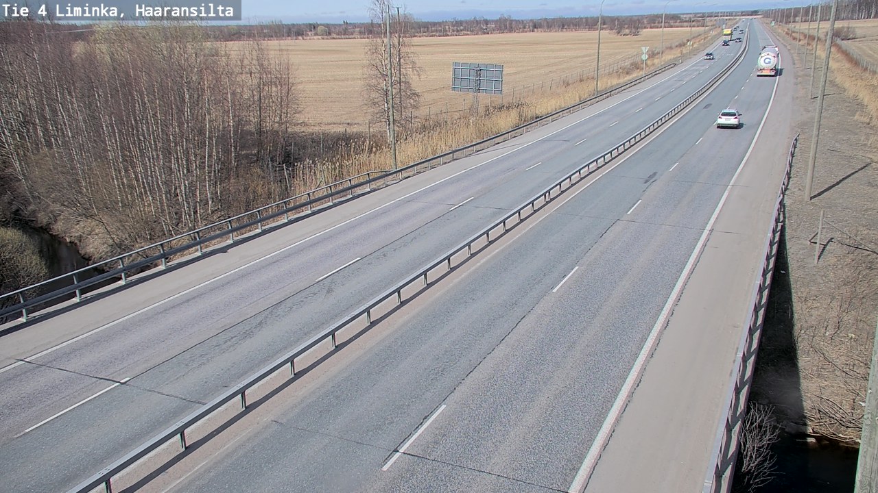 Weather Camera Image Väg 4 Limingo, Haaransilta, Liminka, Pohjois-Pohjanmaa