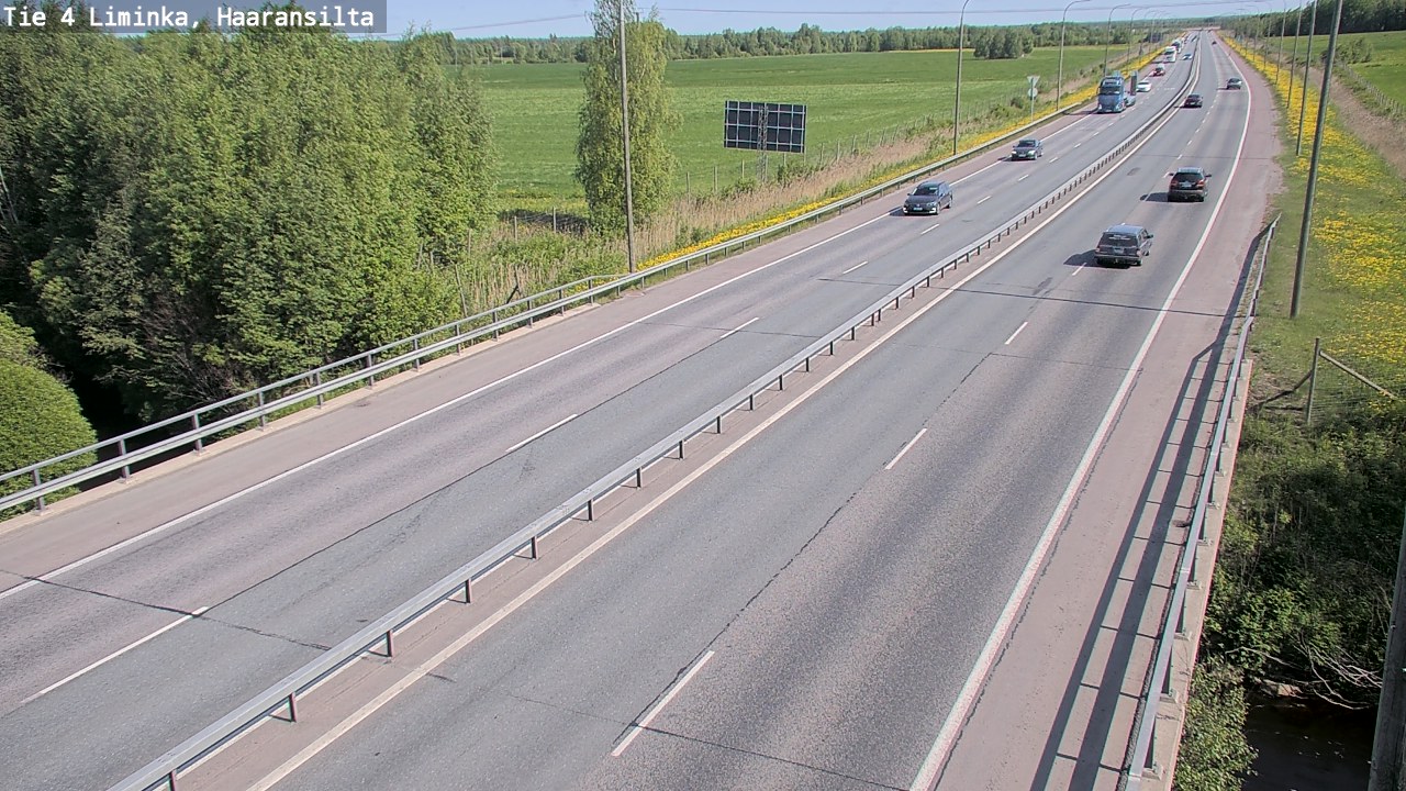 Weather Camera Image Road 4 Liminka, Haaransilta, Liminka, Pohjois-Pohjanmaa