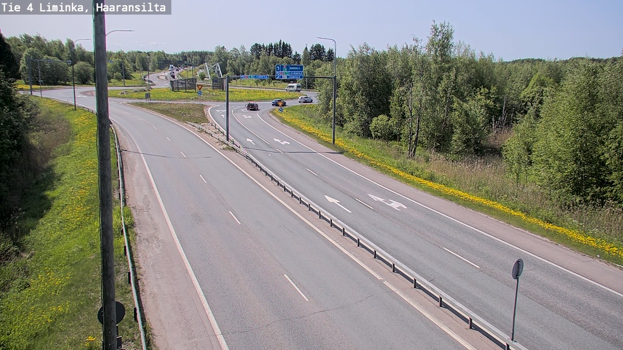 Weather Camera Image Väg 4 Limingo, Haaransilta, Liminka, Pohjois-Pohjanmaa