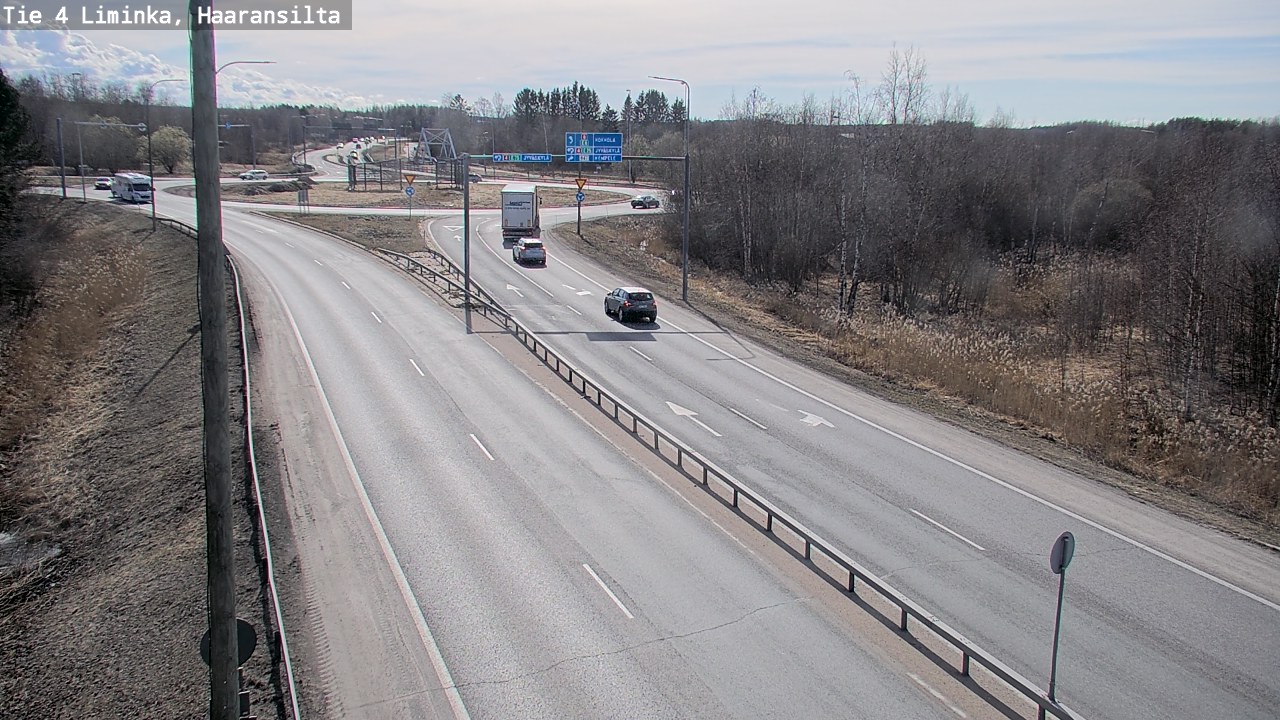 Weather Camera Image Väg 4 Limingo, Haaransilta, Liminka, Pohjois-Pohjanmaa