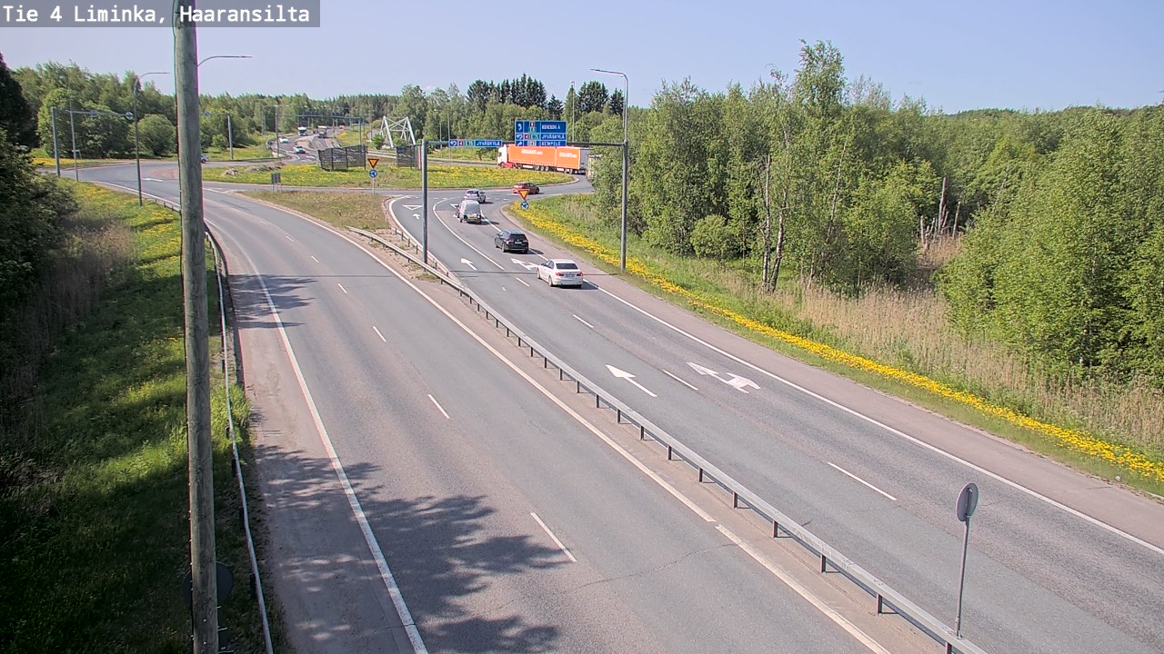 Weather Camera Image Road 4 Liminka, Haaransilta, Liminka, Pohjois-Pohjanmaa