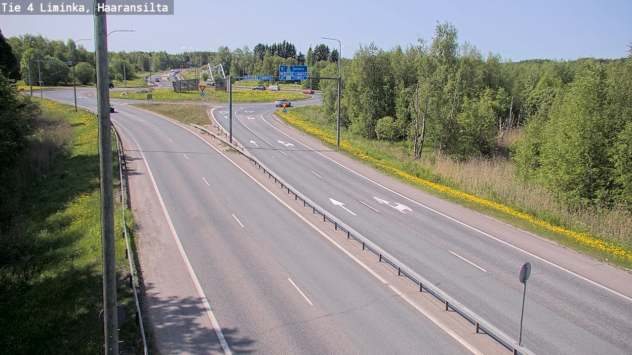 Weather Camera Image Väg 4 Limingo, Haaransilta, Liminka, Pohjois-Pohjanmaa