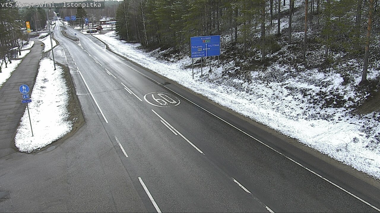 Weather Camera Image Road 5 Hyrynsalmi, Istonpitkä, Hyrynsalmi, Kainuu