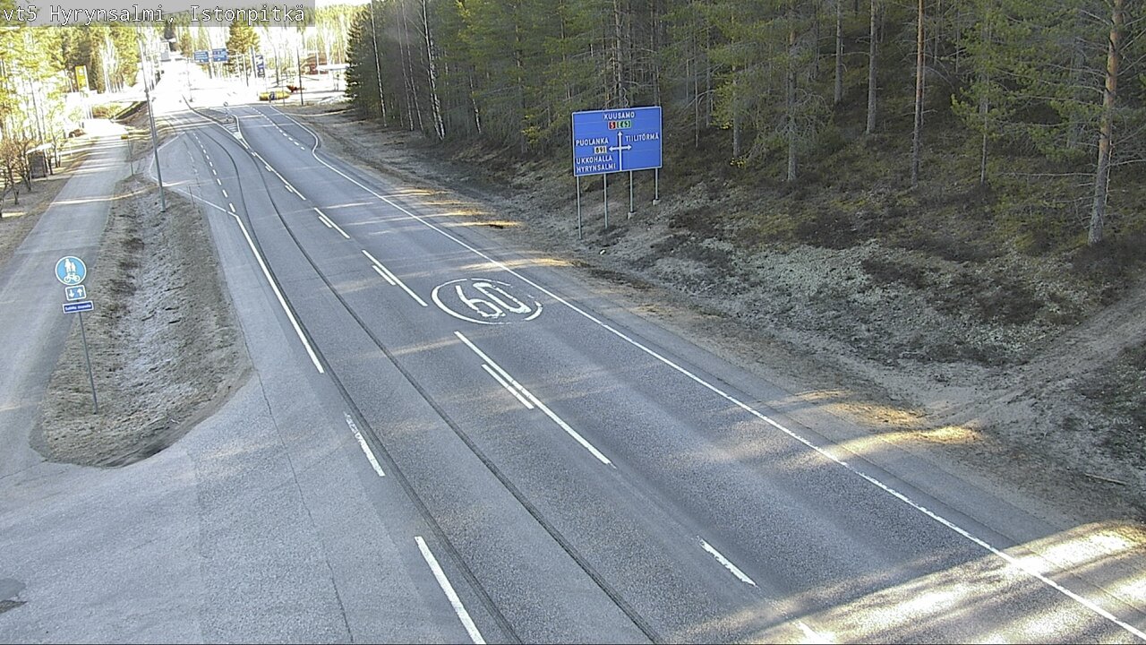 Weather Camera Image Road 5 Hyrynsalmi, Istonpitkä, Hyrynsalmi, Kainuu