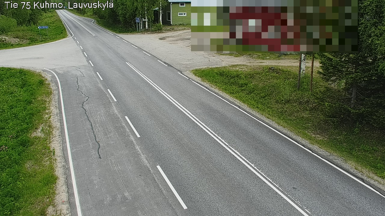 Weather Camera Image Väg 75 Kuhmo, Lauvuskylä, Kuhmo, Kainuu