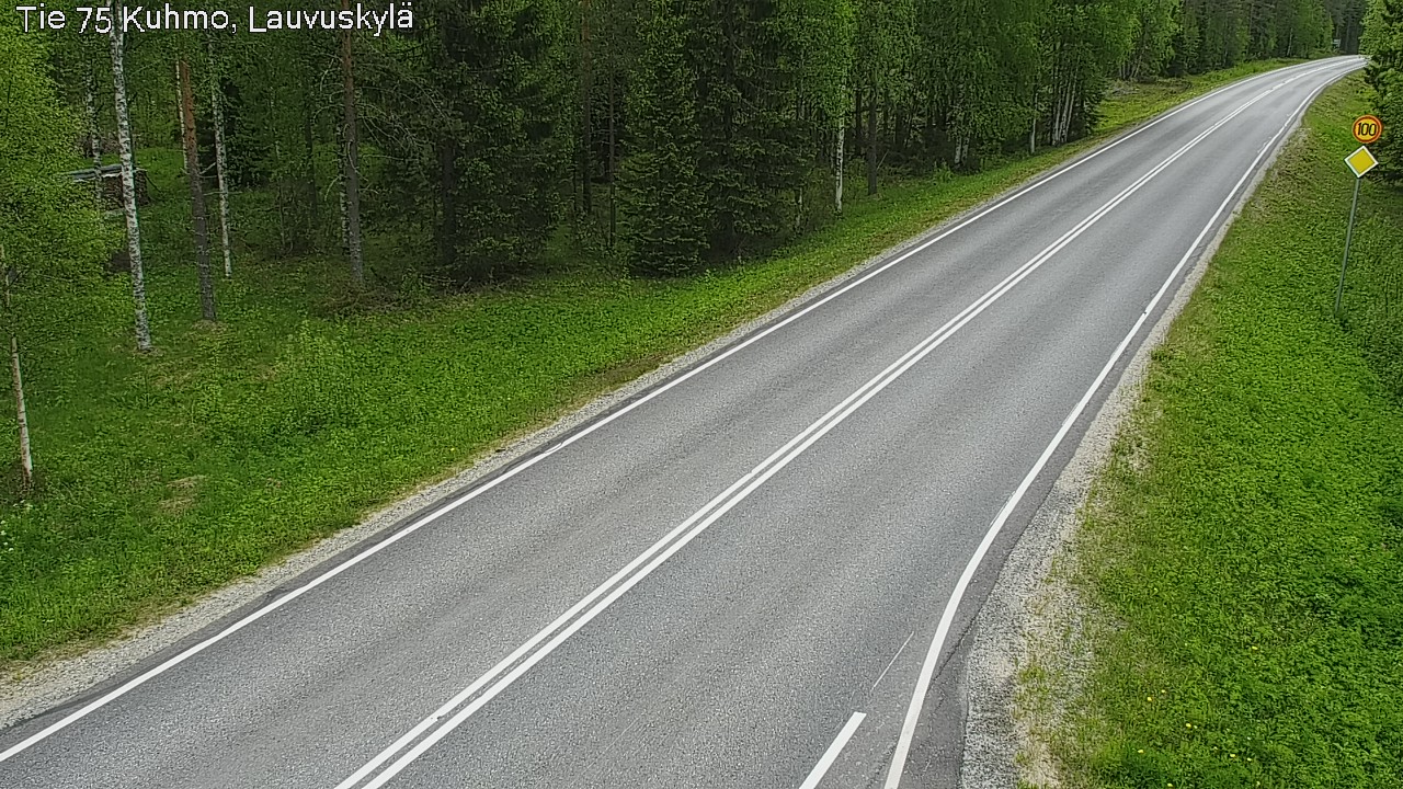 Kelikamerat Kuva Tie 75 Kuhmo, Lauvuskylä, Kuhmo, Kainuu
