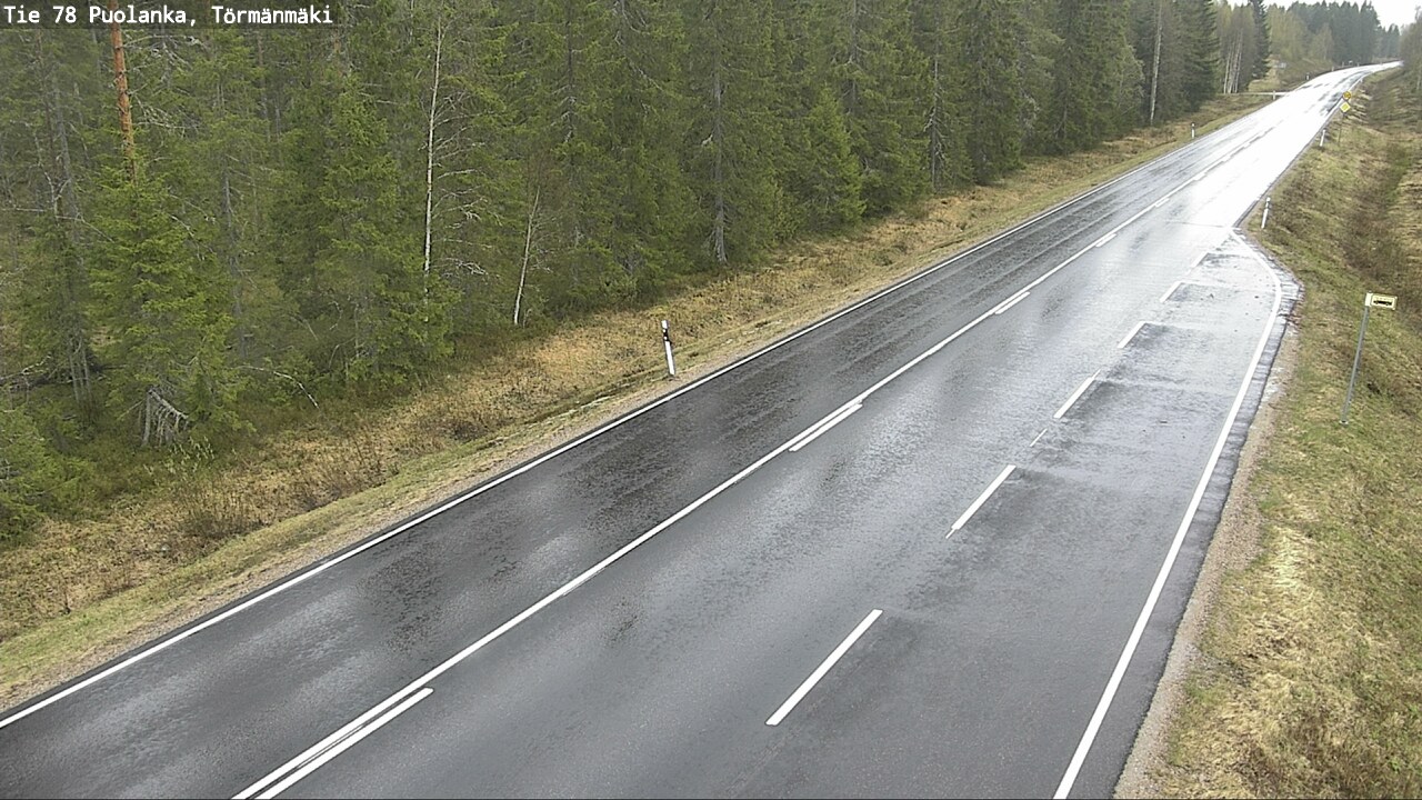 Weather Camera Image Road 78 Puolanka, Törmänmäki, Puolanka, Kainuu