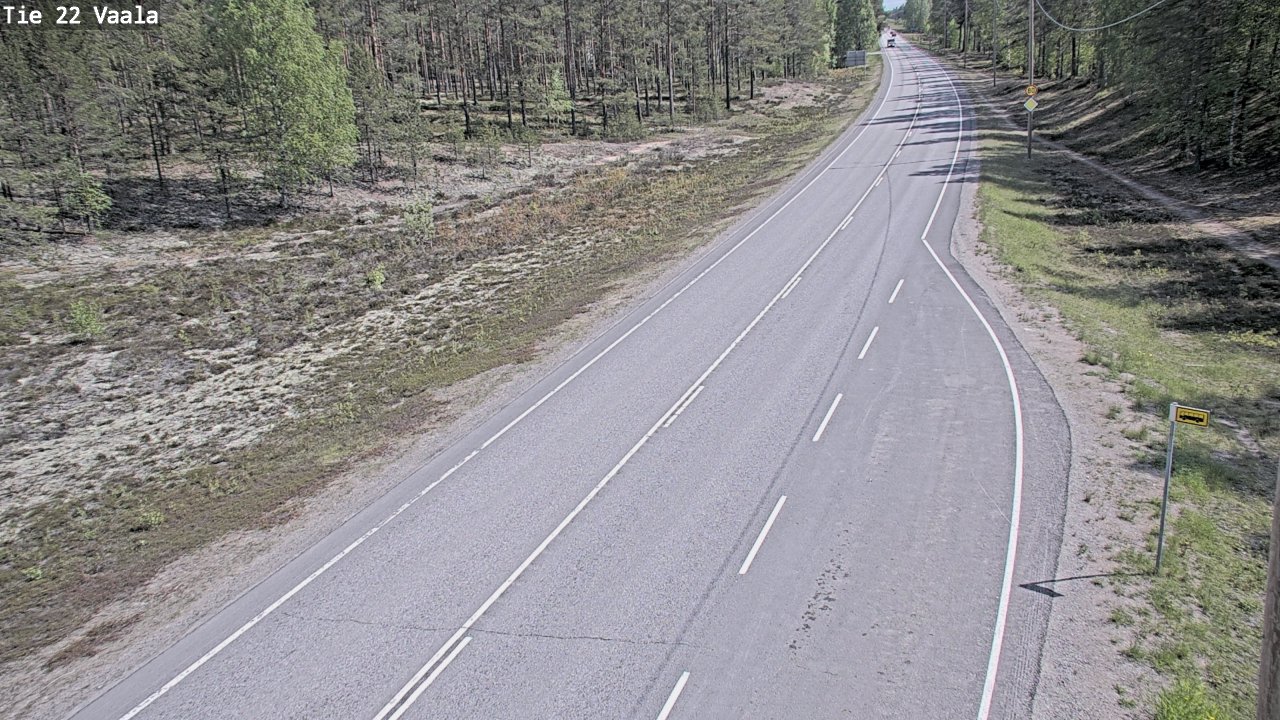 Weather Camera Image Väg 22 Vaala, Vaala, Pohjois-Pohjanmaa