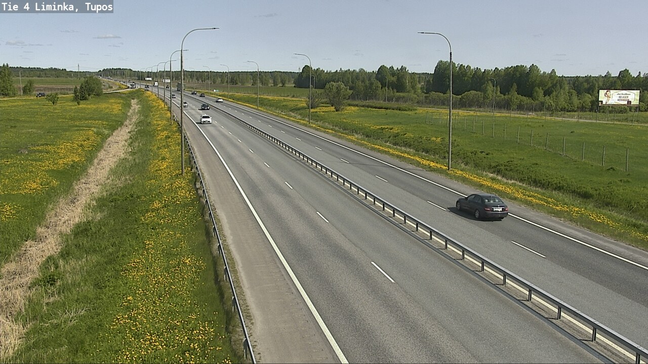 Weather Camera Image Väg 4 Limingo, Tupos, Liminka, Pohjois-Pohjanmaa