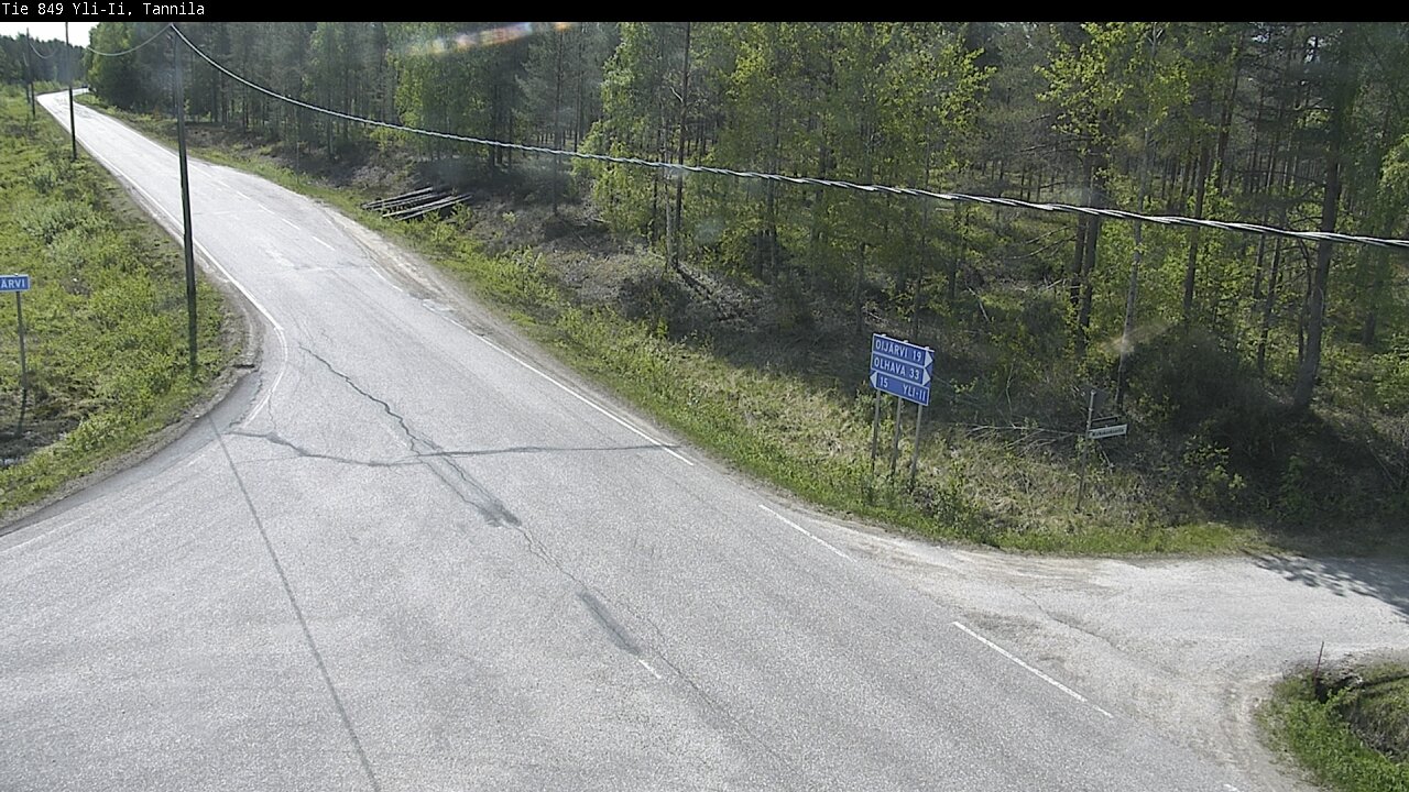 Weather Camera Image Väg 849 Yli-Ii, Tannila, Oulu, Pohjois-Pohjanmaa