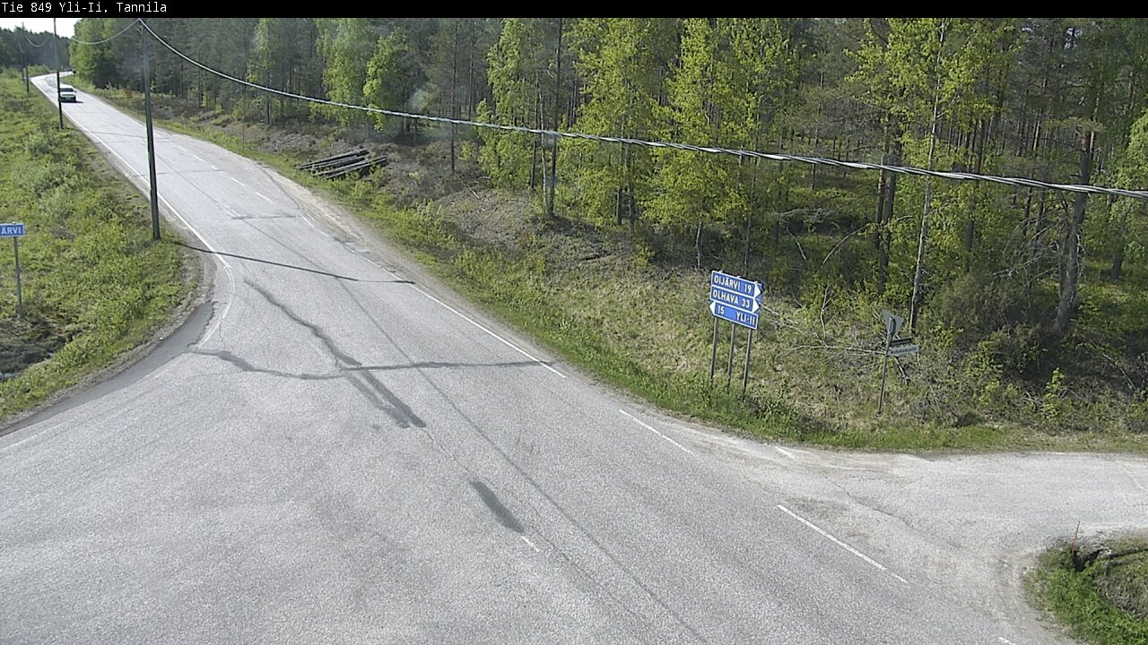 Weather Camera Image Road 849 Yli-Ii, Tannila, Oulu, Pohjois-Pohjanmaa
