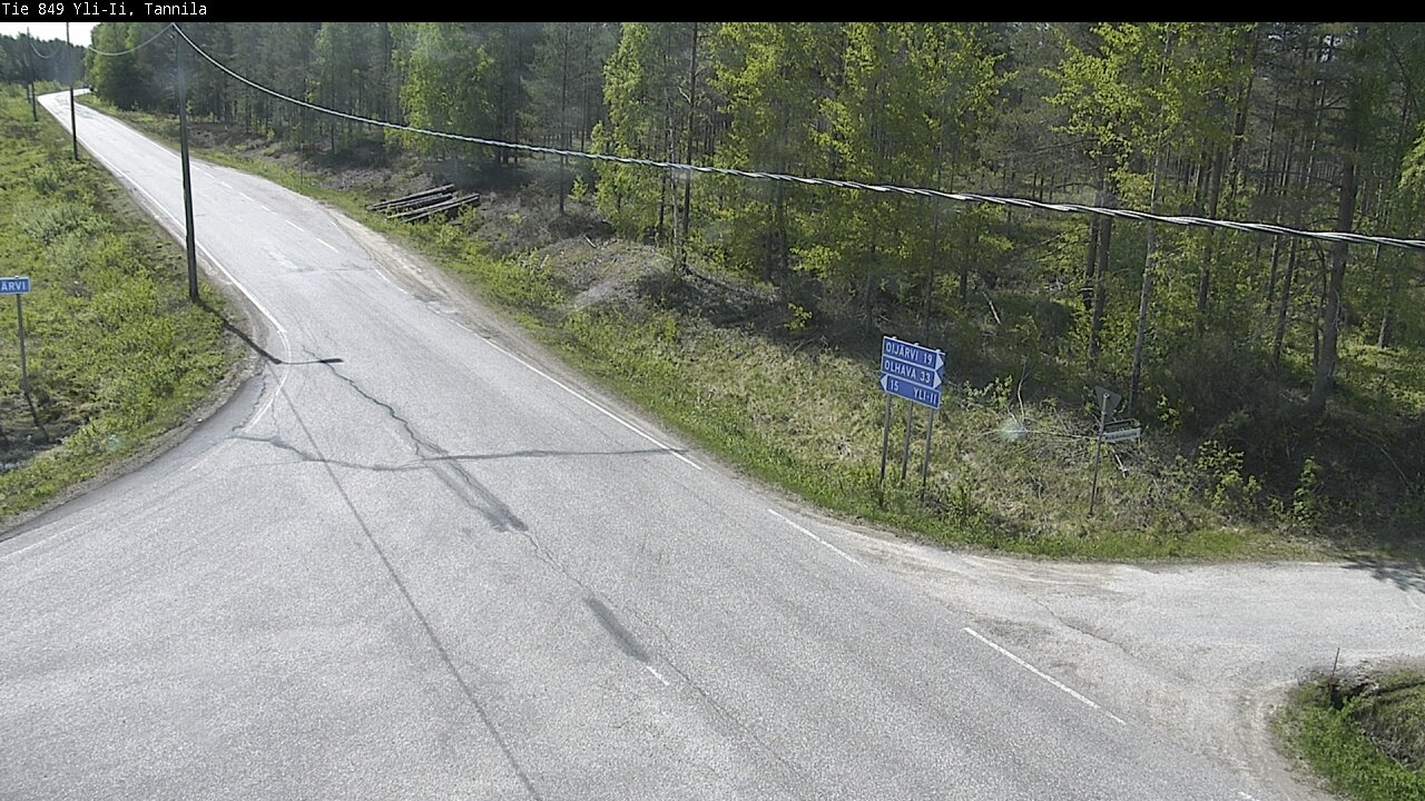 Weather Camera Image Road 849 Yli-Ii, Tannila, Oulu, Pohjois-Pohjanmaa