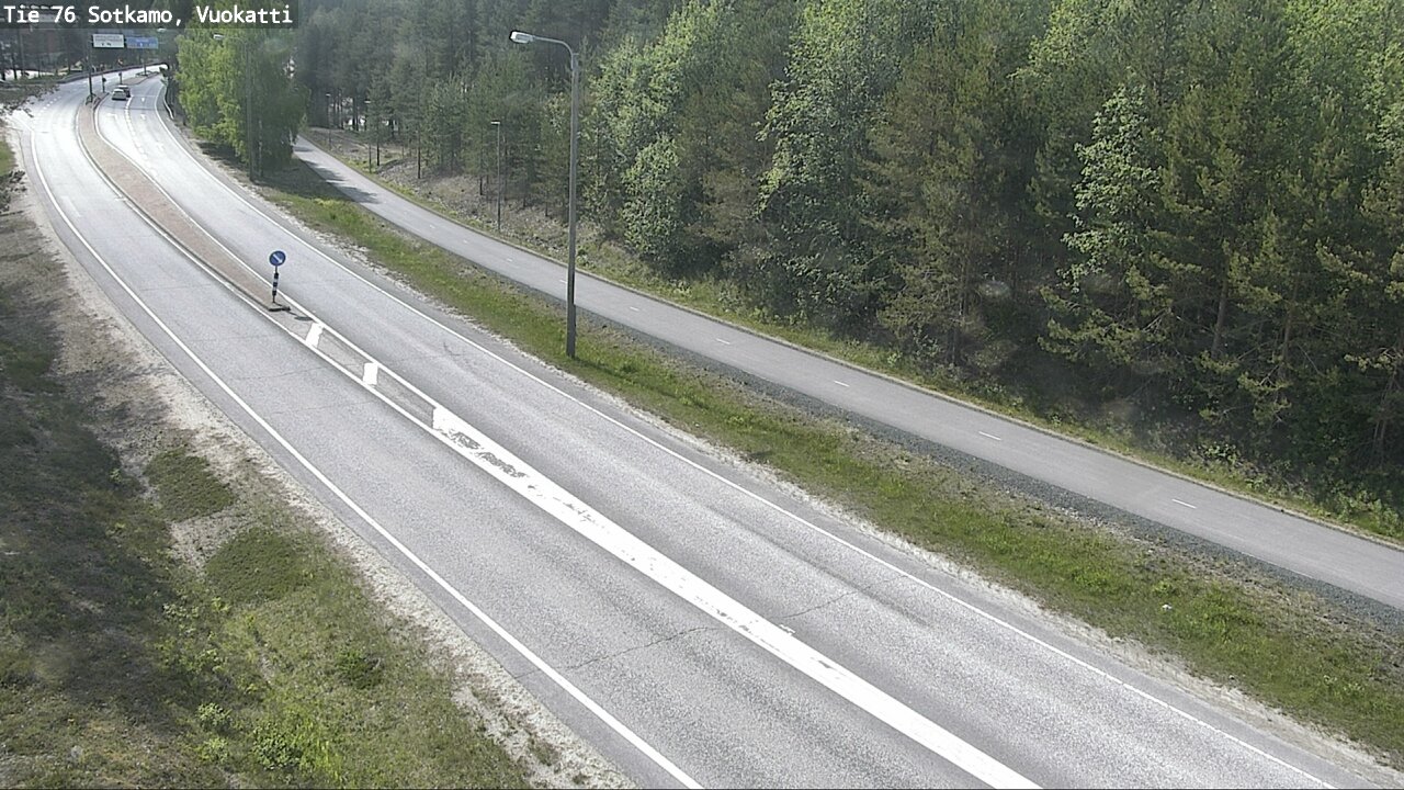 Weather Camera Image Väg 76 Sotkamo, Vuokatti, Sotkamo, Kainuu