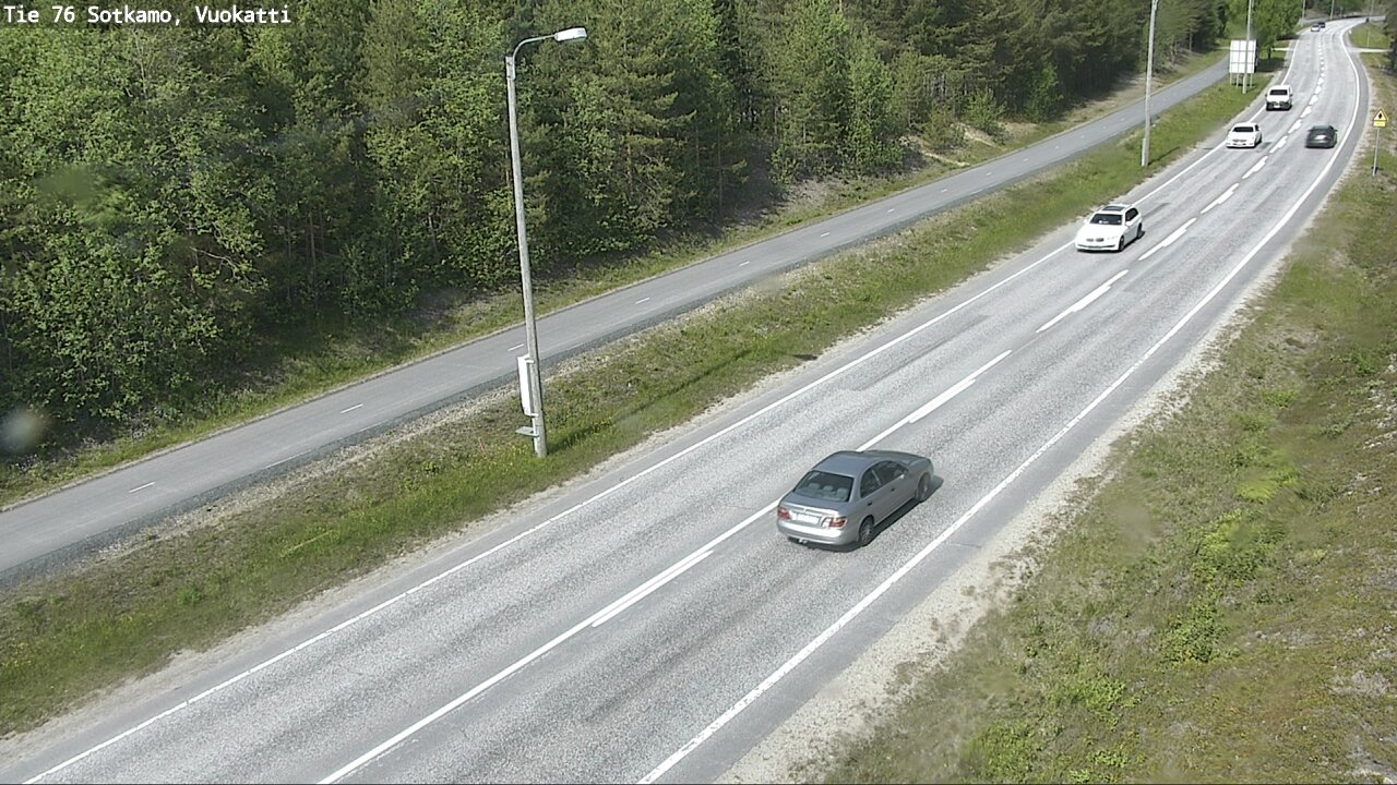 Weather Camera Image Väg 76 Sotkamo, Vuokatti, Sotkamo, Kainuu