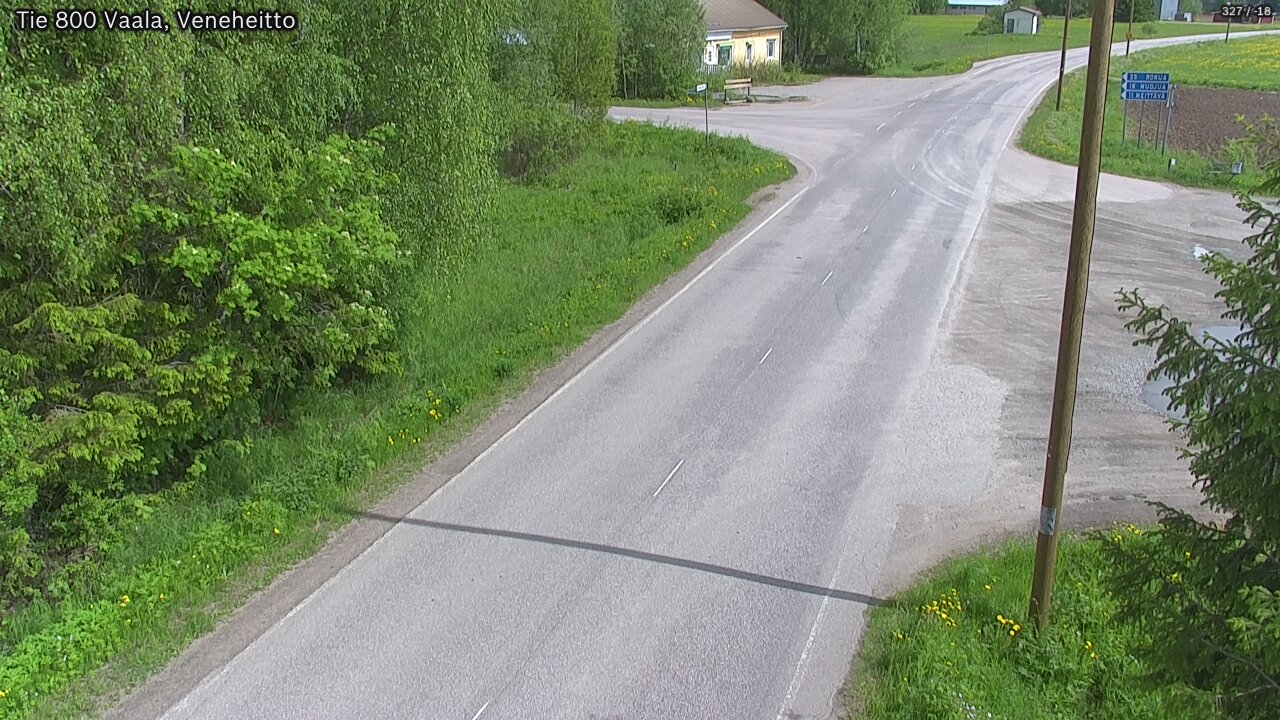 Weather Camera Image Väg 800 Vaala, Veneheitto, Vaala, Pohjois-Pohjanmaa