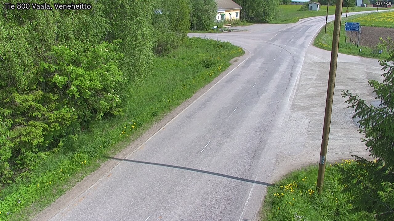 Weather Camera Image Väg 800 Vaala, Veneheitto, Vaala, Pohjois-Pohjanmaa
