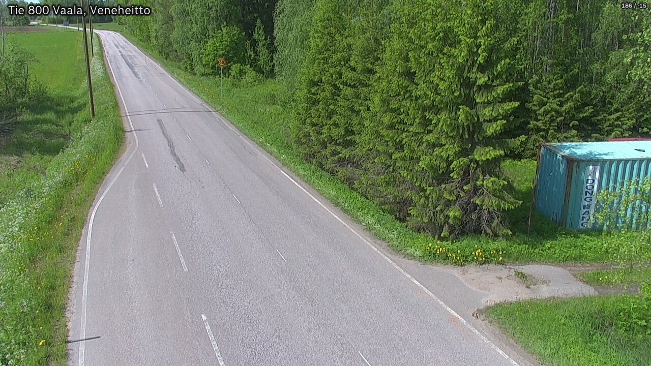 Weather Camera Image Väg 800 Vaala, Veneheitto, Vaala, Pohjois-Pohjanmaa