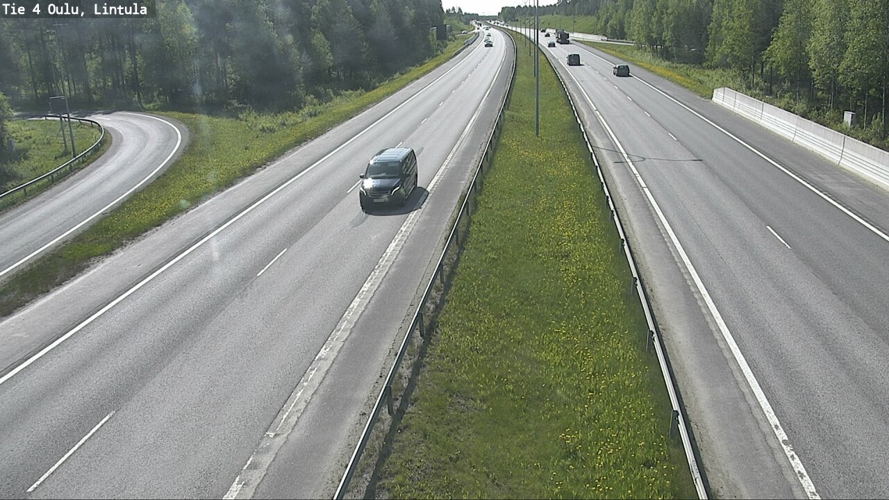 Weather Camera Image Road 4 Oulu, Lintula, Oulu, Pohjois-Pohjanmaa