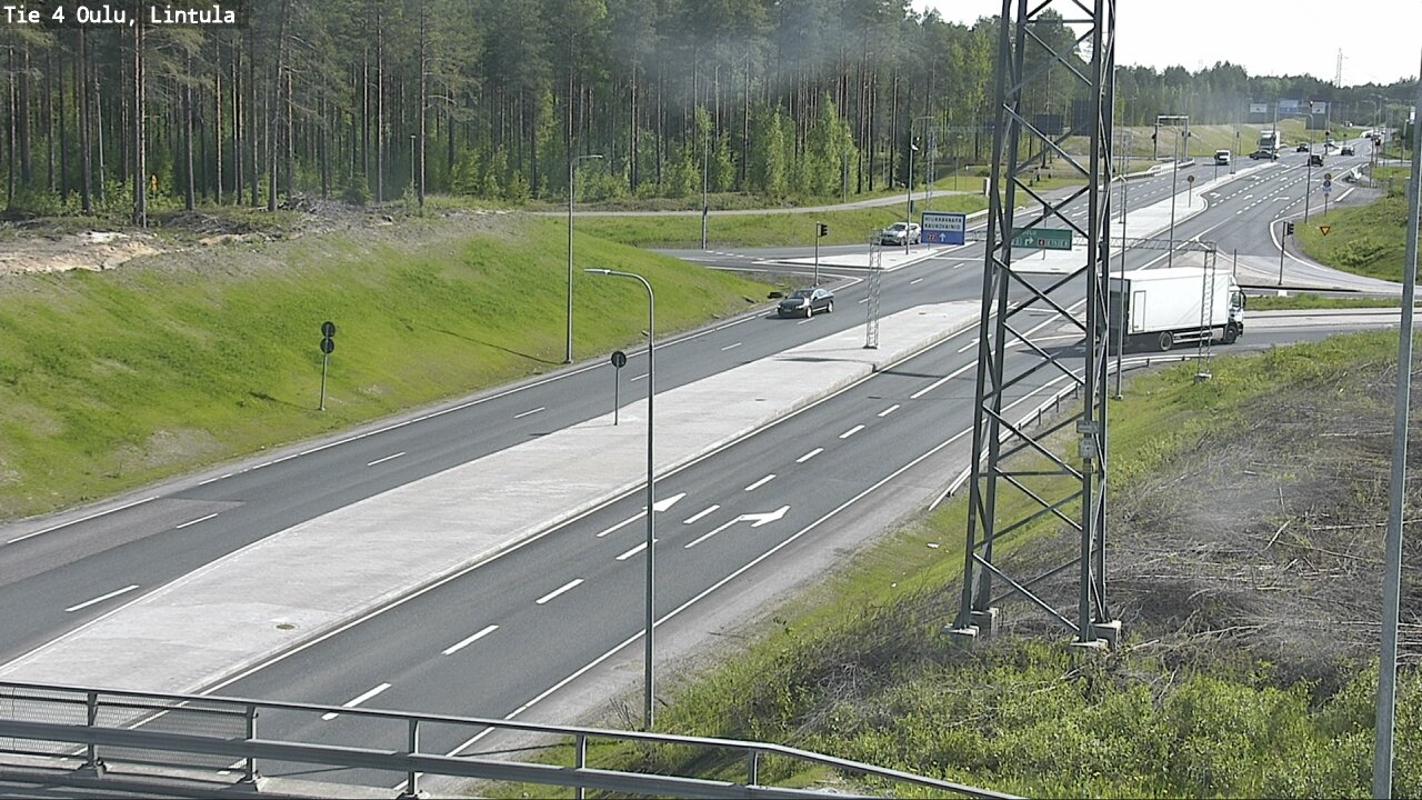 Weather Camera Image Road 4 Oulu, Lintula, Oulu, Pohjois-Pohjanmaa