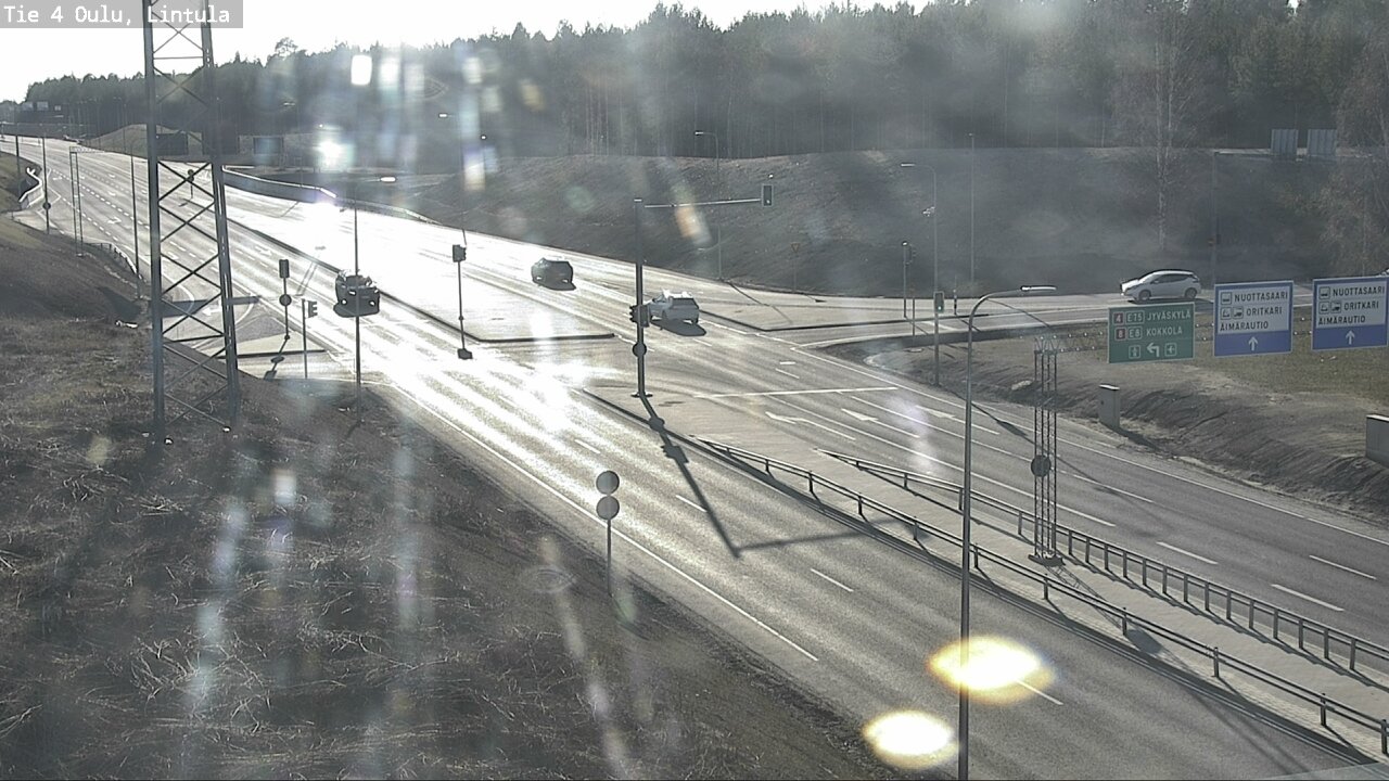 Weather Camera Image Väg 4 Uleåborg, Lintula, Oulu, Pohjois-Pohjanmaa