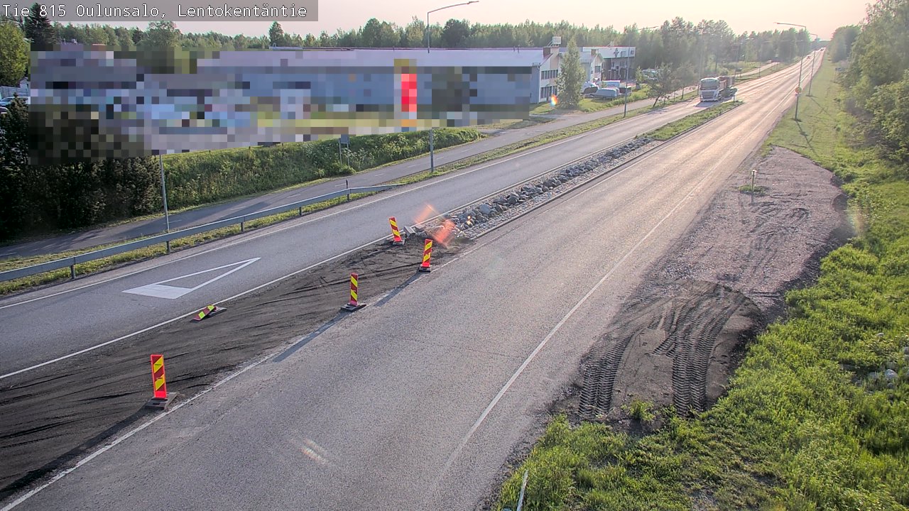 Weather Camera Image Road 816 Oulunsalo, Lentokentäntie, Oulu, Pohjois-Pohjanmaa