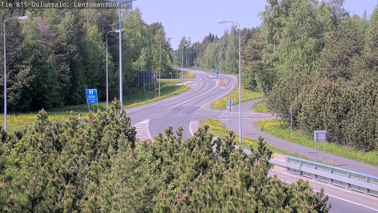 Kelikamerat Kuva Tie 816 Oulunsalo, Lentokentäntie, Oulu, Pohjois-Pohjanmaa