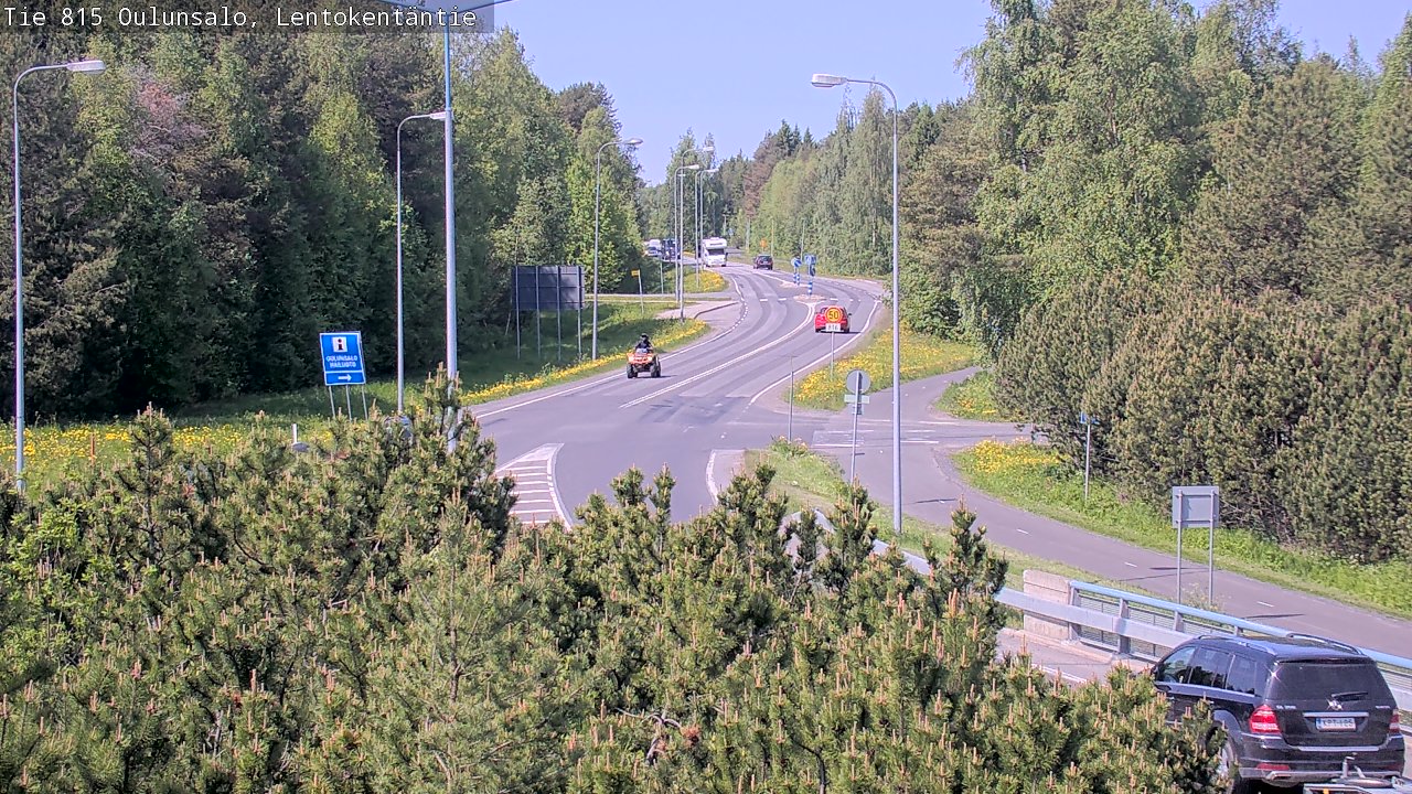 Weather Camera Image Väg 816 Uleåsalo, Lentokentäntie, Oulu, Pohjois-Pohjanmaa