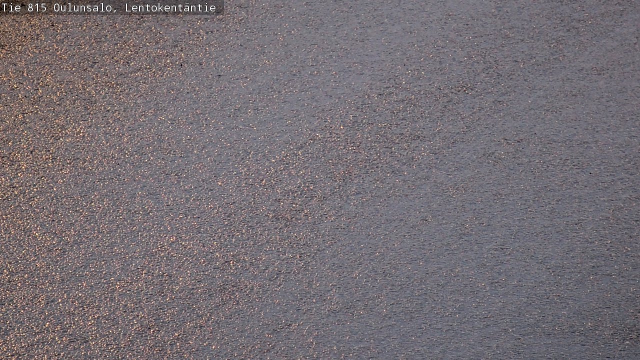 Weather Camera Image Väg 816 Uleåsalo, Lentokentäntie, Oulu, Pohjois-Pohjanmaa
