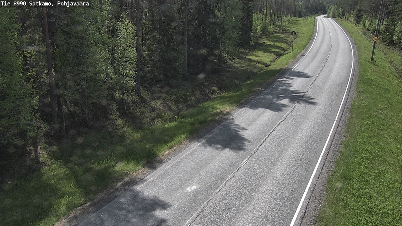 Weather Camera Image Väg 8990 Sotkamo, Pohjavaara, Sotkamo, Kainuu
