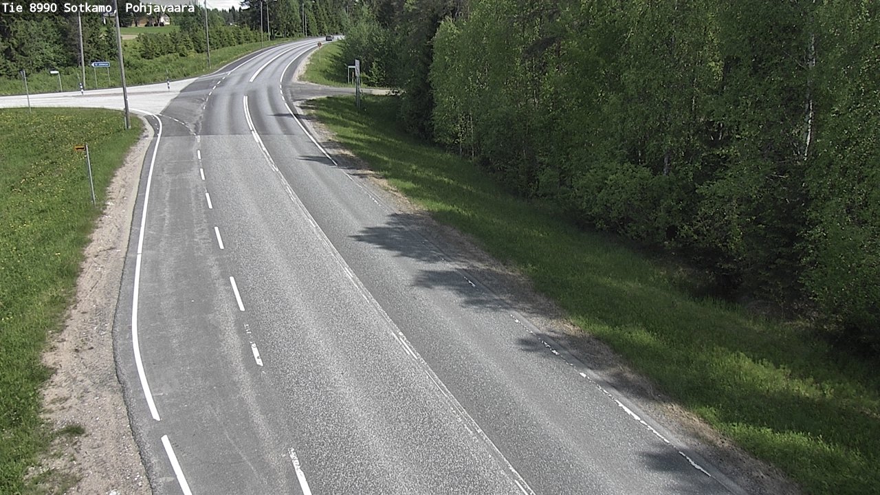 Weather Camera Image Road 8990 Sotkamo, Pohjavaara, Sotkamo, Kainuu
