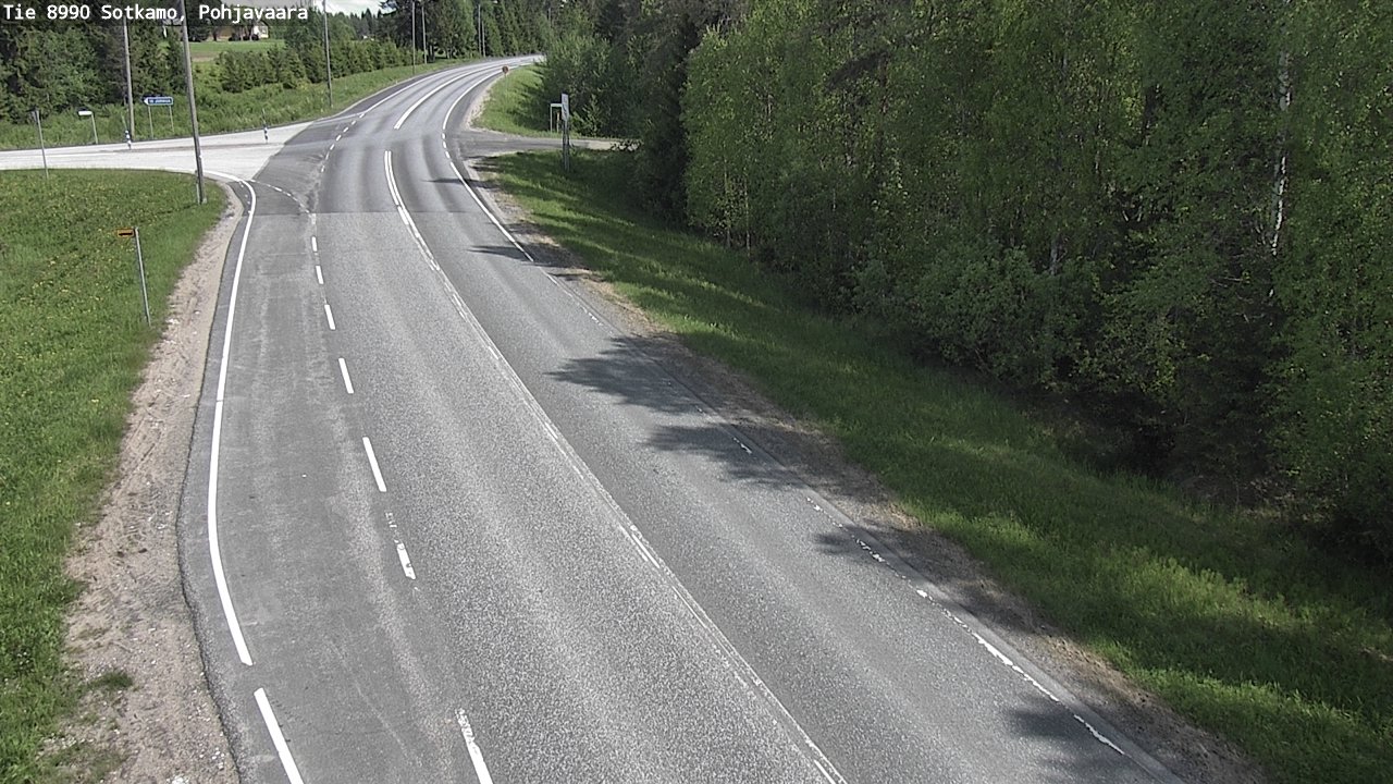 Weather Camera Image Väg 8990 Sotkamo, Pohjavaara, Sotkamo, Kainuu