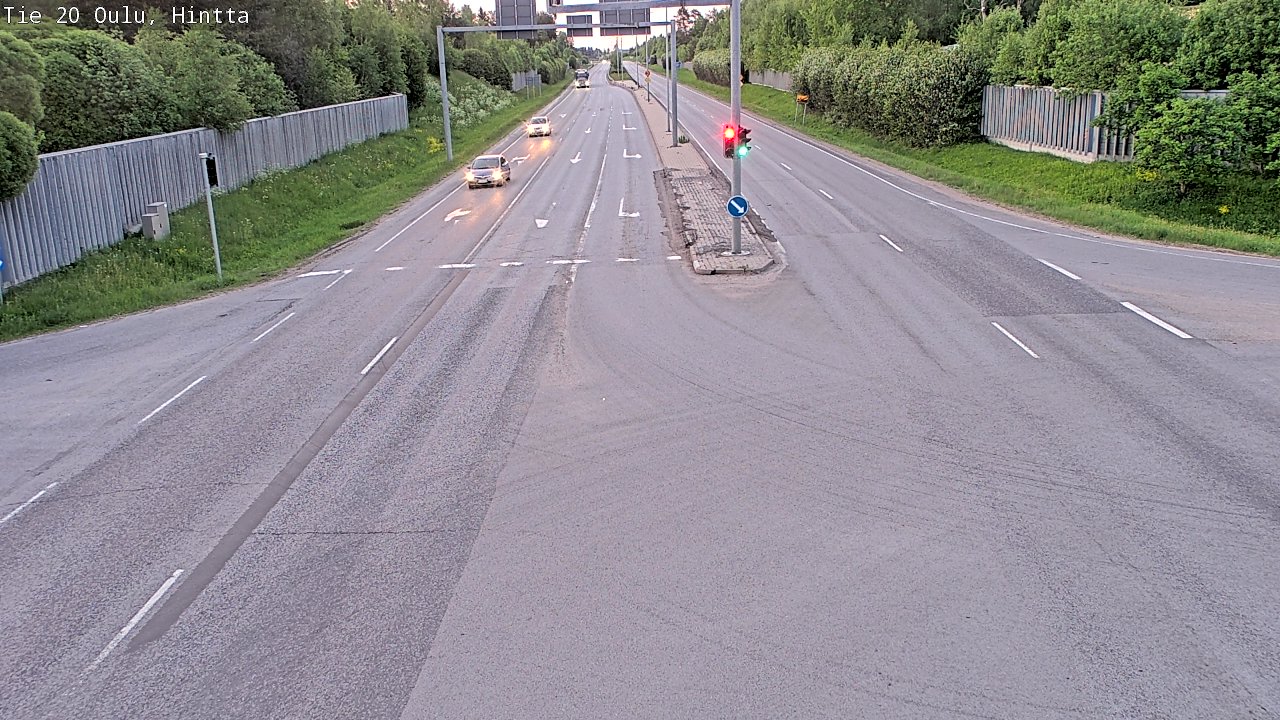 Weather Camera Image Road 20 Oulu, Hintta, Oulu, Pohjois-Pohjanmaa