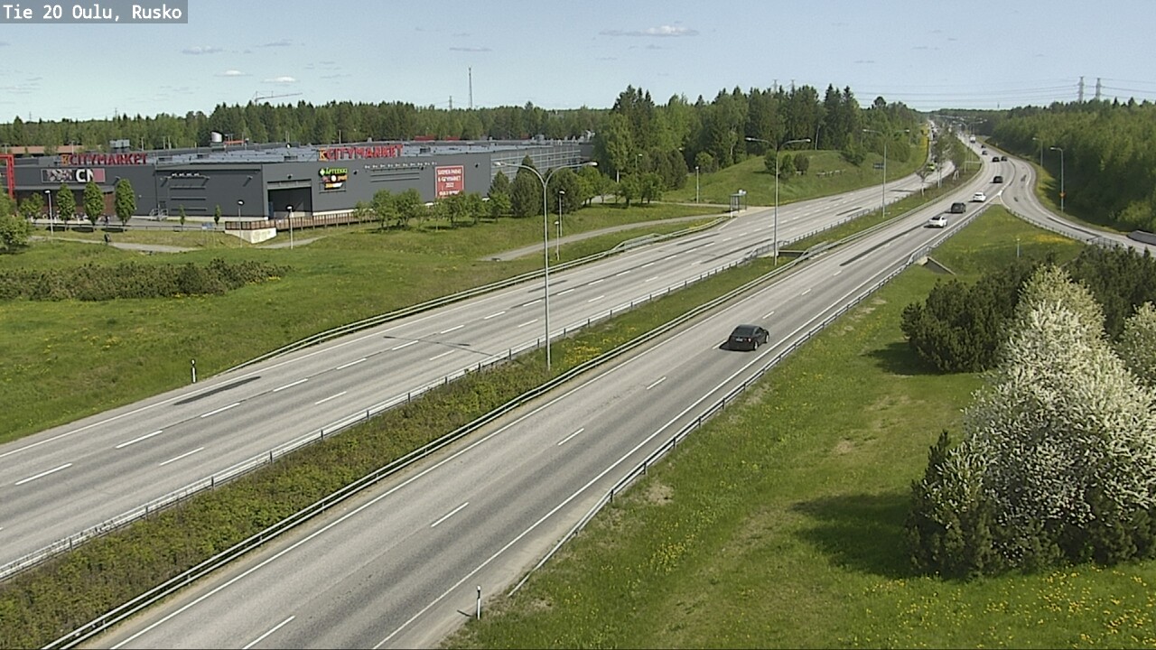 Weather Camera Image Road 20 Oulu, Rusko, Oulu, Pohjois-Pohjanmaa