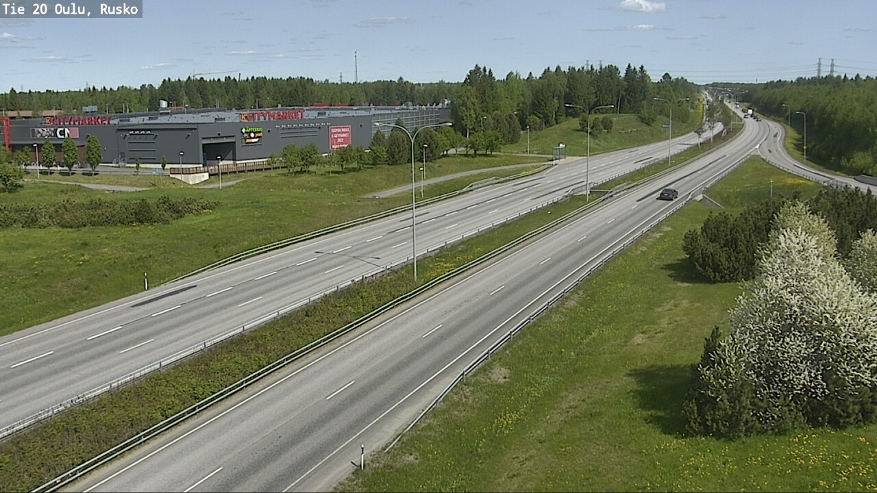 Weather Camera Image Väg 20 Uleåborg, Rusko, Oulu, Pohjois-Pohjanmaa