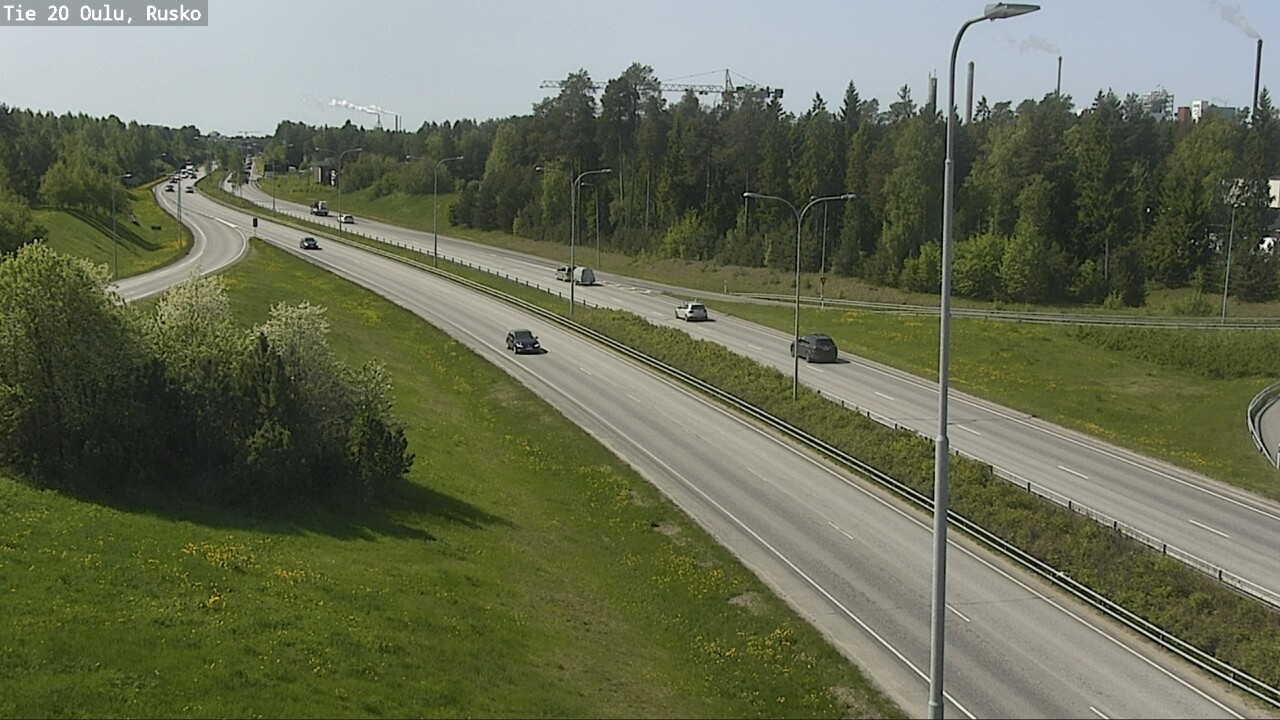 Weather Camera Image Road 20 Oulu, Rusko, Oulu, Pohjois-Pohjanmaa
