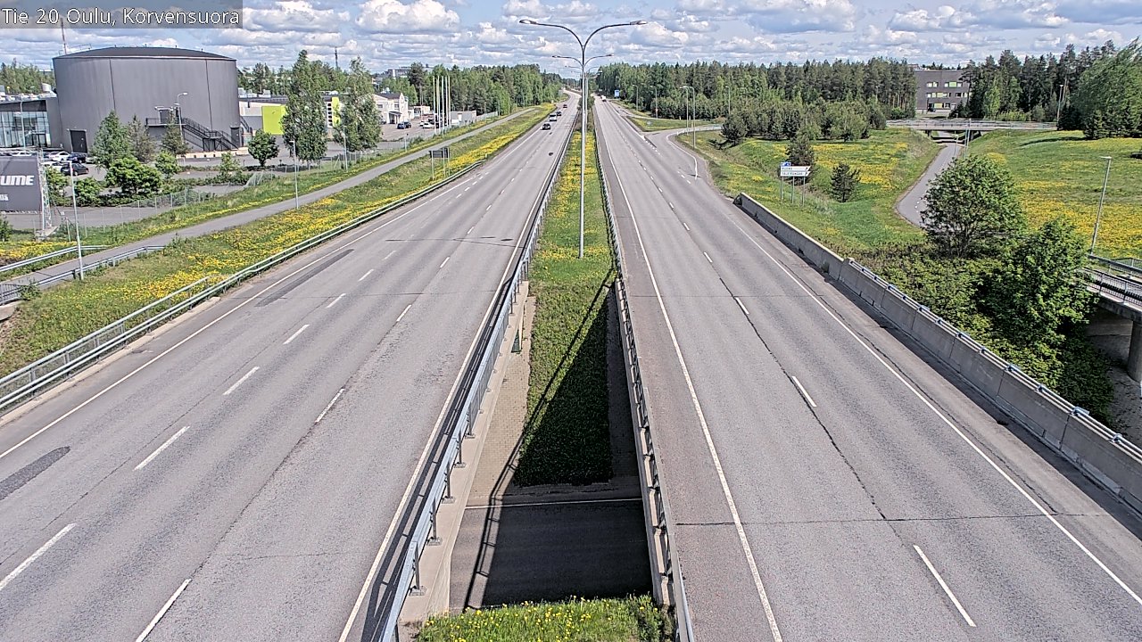 Kelikamerat Kuva Tie 20 Oulu Korvensuora, Oulu, Pohjois-Pohjanmaa