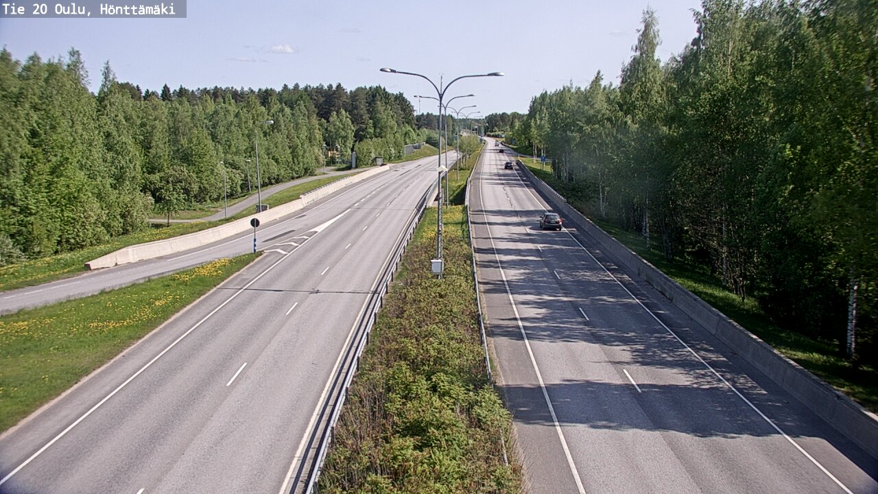 Weather Camera Image Road 20 Oulu, Hönttämäki, Oulu, Pohjois-Pohjanmaa