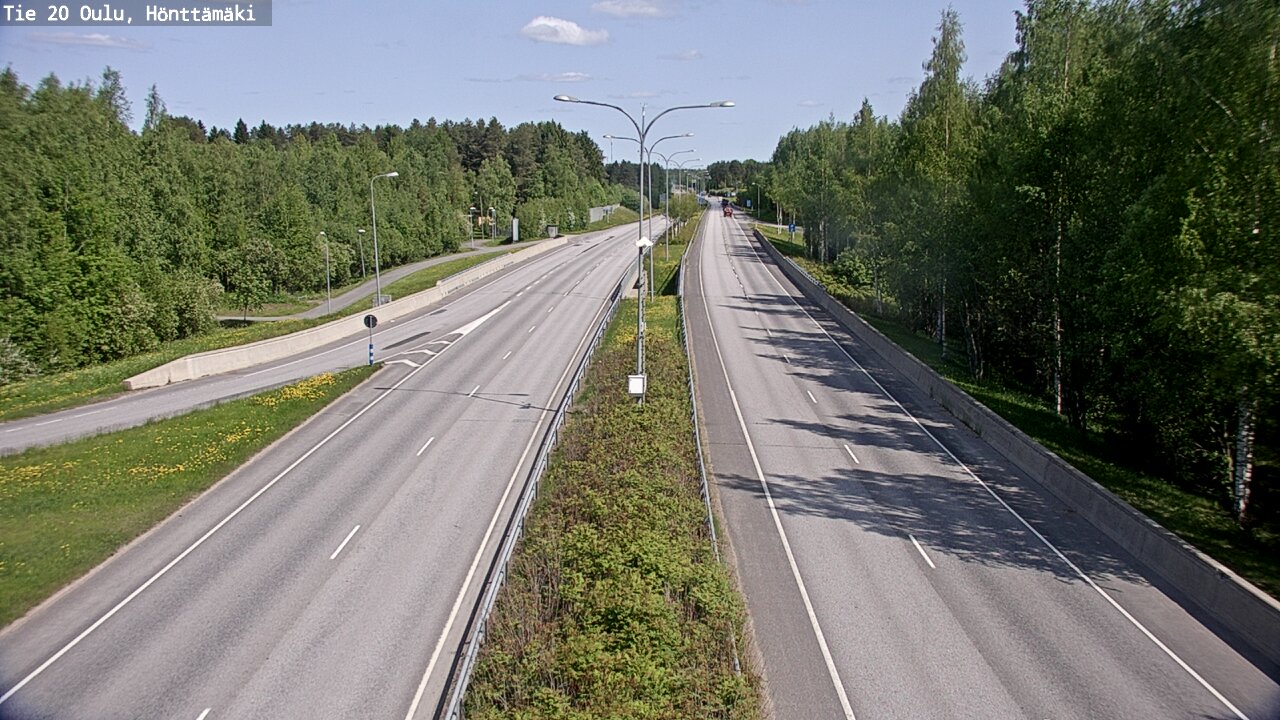 Weather Camera Image Väg 20 Oleåborg, Hönttämäki, Oulu, Pohjois-Pohjanmaa