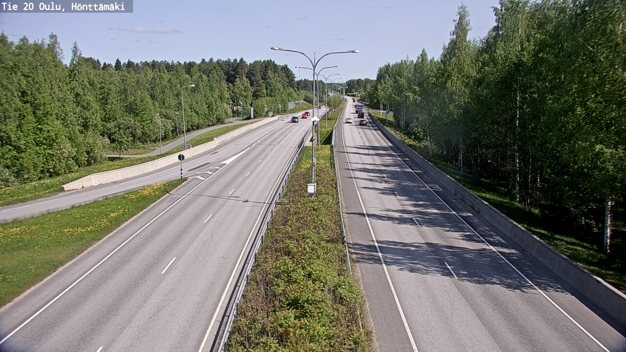Weather Camera Image Road 20 Oulu, Hönttämäki, Oulu, Pohjois-Pohjanmaa