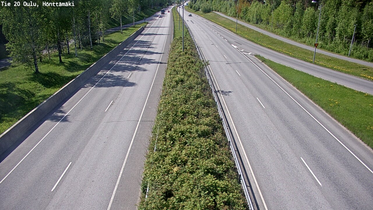 Weather Camera Image Väg 20 Oleåborg, Hönttämäki, Oulu, Pohjois-Pohjanmaa