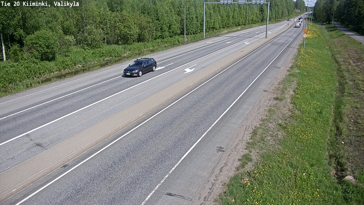 Weather Camera Image Väg 20 Uleåborg Kiiminki, Välikylä, Oulu, Pohjois-Pohjanmaa