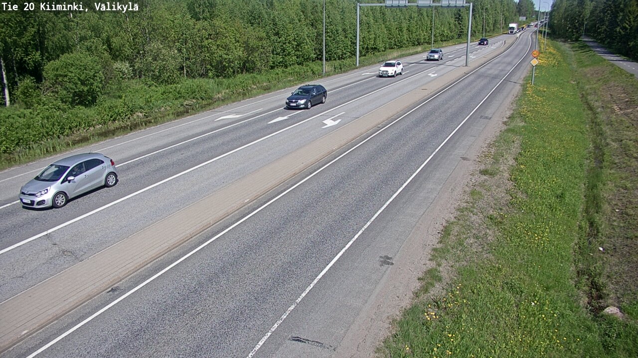 Weather Camera Image Väg 20 Uleåborg Kiiminki, Välikylä, Oulu, Pohjois-Pohjanmaa